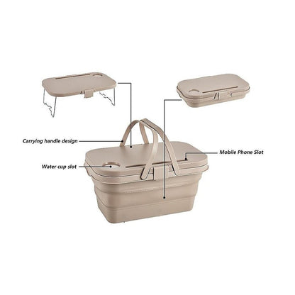 Multi-Functional Picnic Basket - Brown - Gear Up ZA